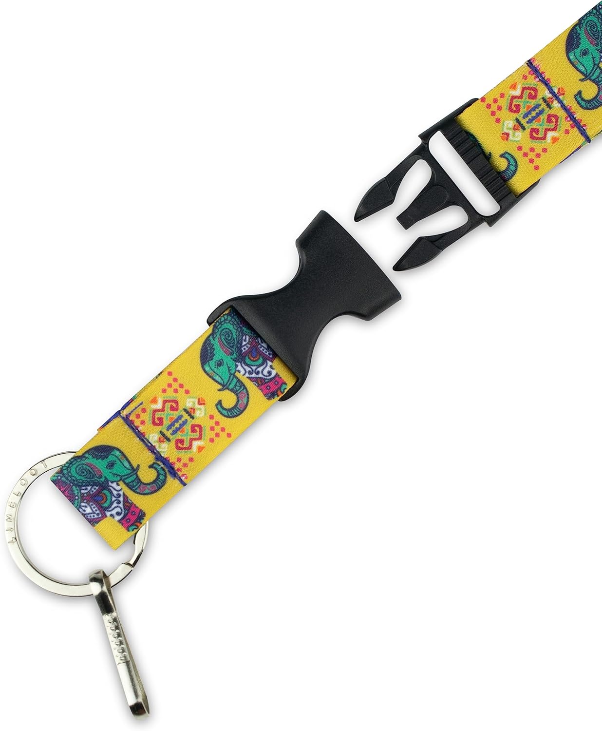 Limeloot Lanyard for Keys, ID Badge, Accessories | Neck Lanyard for Men and Women with Quick Release Buckle and Flat Ring
