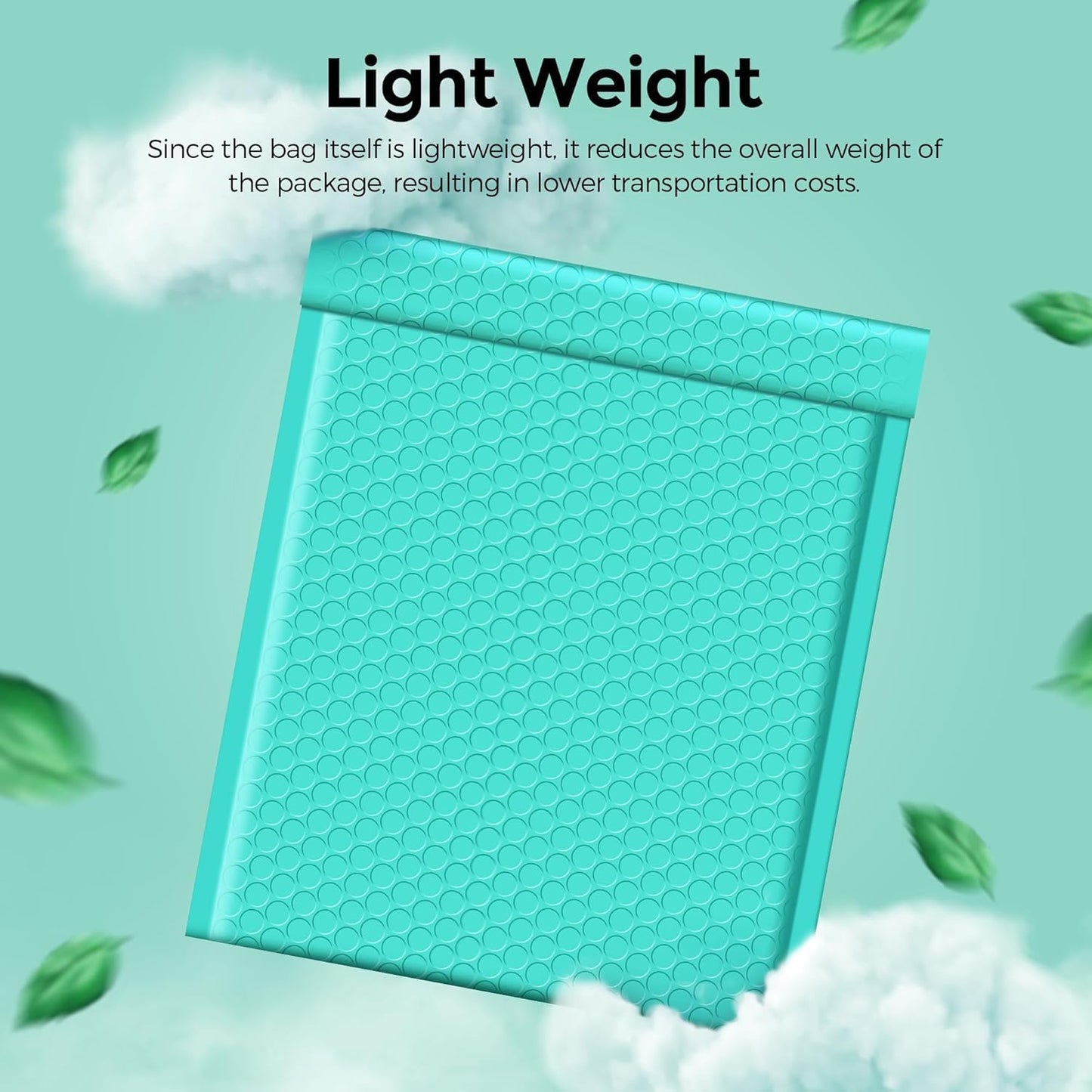 Metronic 6000 Pack Bubble Mailer 8.5x12 Inch Teal,Usable Size 8.5x11" Waterproof Padded Envelopes,Self-Seal Modern Bubble Mailers Cushioning for Shipping,Jewelry Makeup Supplies,Gift Packaging Bulk