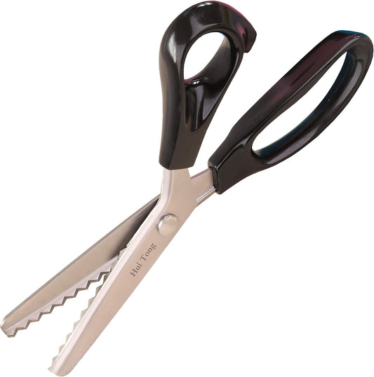 Strong & Sharpe Pinking Shears,Pinking Shears Scissors for Fabric, Serrated and Scalloped Scissors fabric,3mm,5mm,7mm (Serrated 7mm)