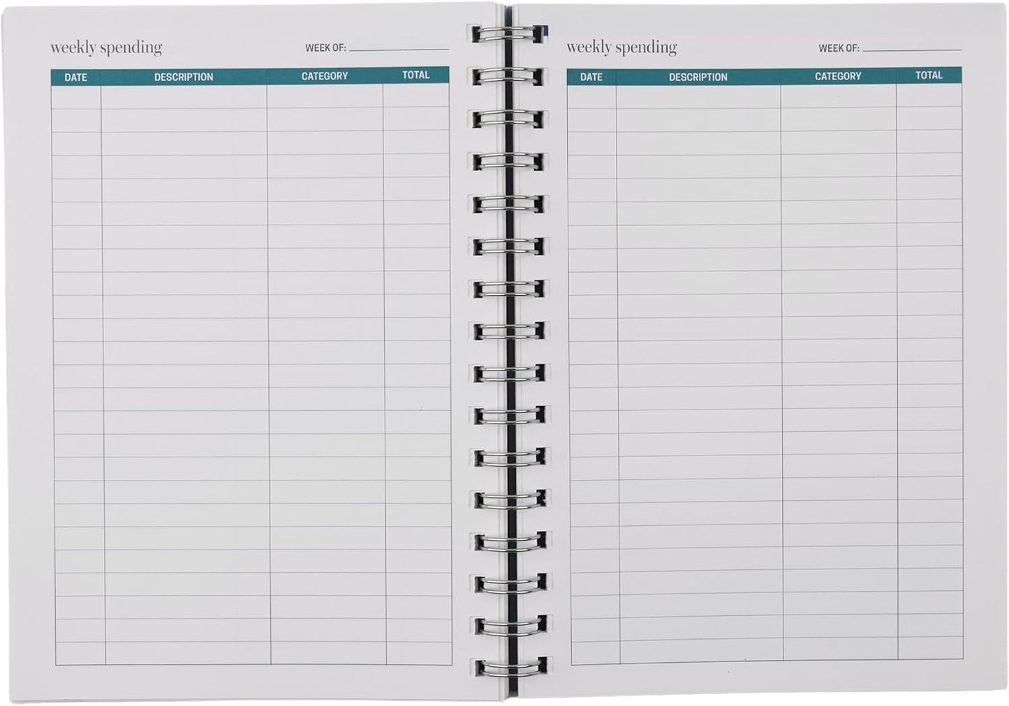 Erin Condren Inspired by Erin Condren Budget Planner, 12-Month Undated Spiral Financial Planner, Compact A5 Monthly & Weekly Budget Tracker with Layers Cover