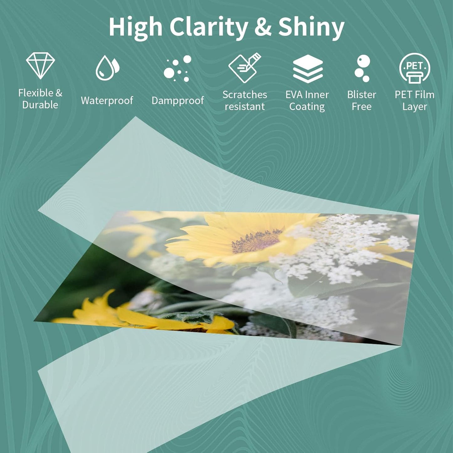 5 mil Thermal Laminating Sheets 1000 Packs, 9” x 11.5” Clear Laminating Pouches Holds 8.5 x 11 Inch Sheet, Letter Size Lamination Paper for Laminator - Rounded Corner