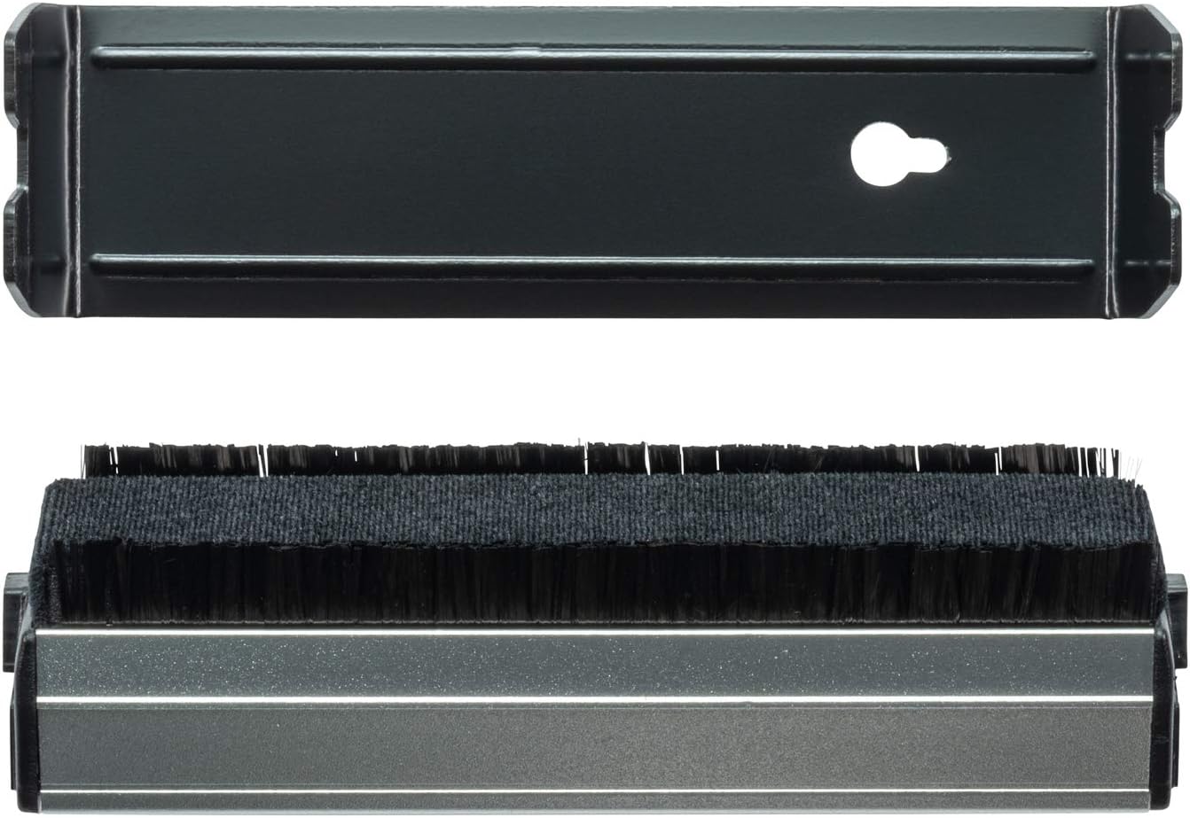 Music Hall H1 Carbon Fiber Vinyl Record Cleaning Brush with Anti-Static Fibers and Support Stand