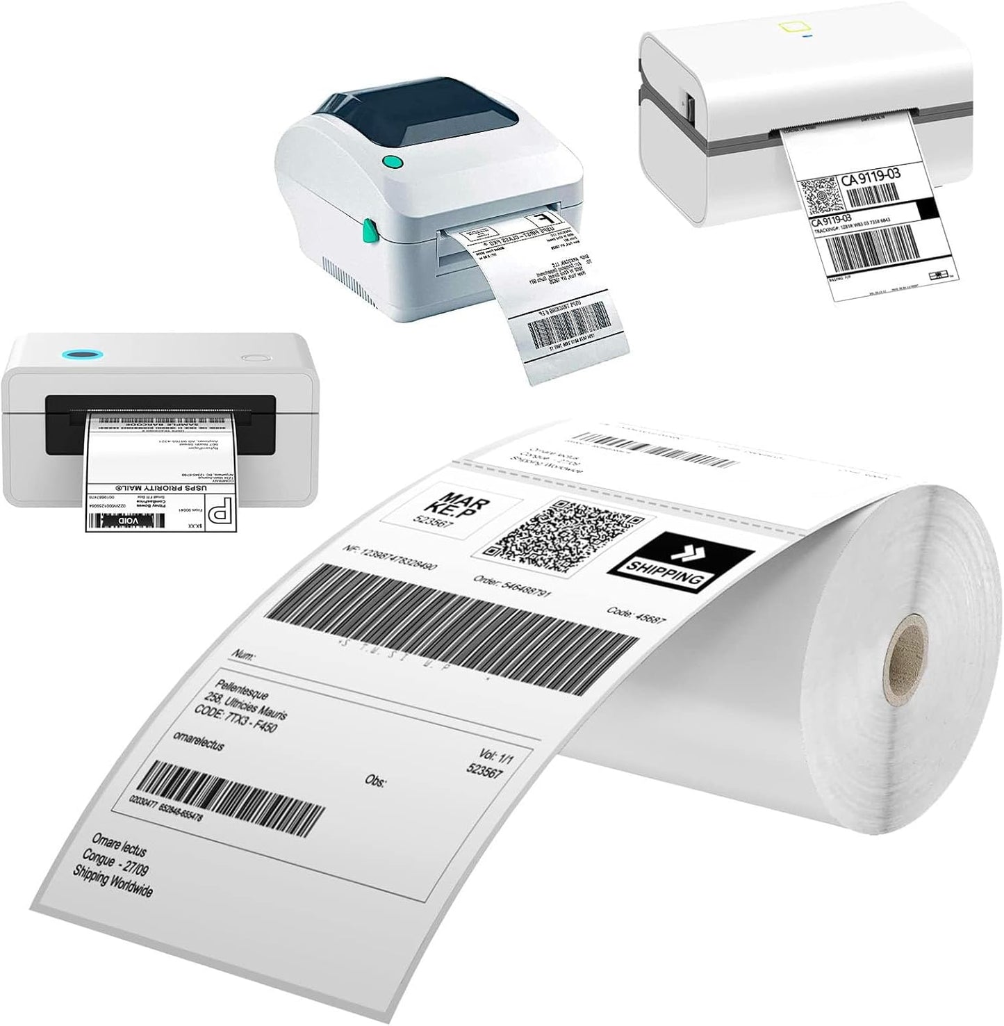 4x6 Thermal Labels - 3000 Labels, Industrial, Direct Thermal, Perforated, Postage, Shipping, Compatible with Zebra, MUNBYN, Polono, USPS, UPS, FedEx, DHL, Amazon, eBay & PAYPAL