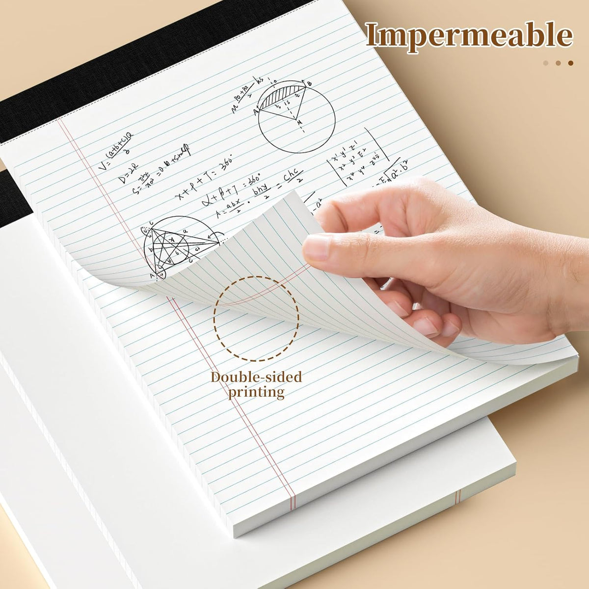 300 Sheets Legal Pads 8.5 x 11 College Ruled 6-Pack White Paper Note Pad Narrow Ruled 50 Sheets per Notepad Perforated Writing Pad Sturdy Back 8x11 Legal Pads Pads of Paper