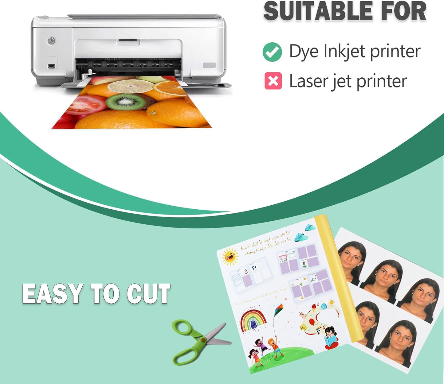 36lb Glossy Photo Paper, 11x14, 11R Size, Thin Glossy Photo Paper for Chip Bags, Inkjet, 100 Pack