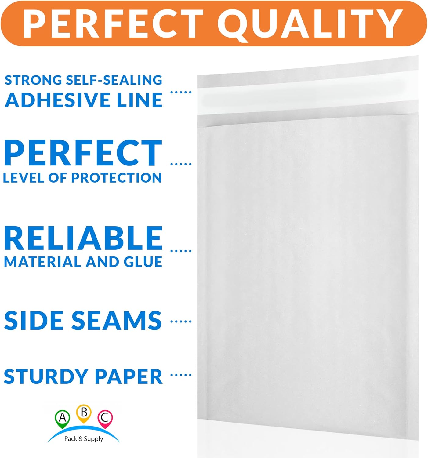 ABC PACK & SUPPLY White Kraft Bubble Mailer Envelopes, 5 x 9 Inches. 700 Pack Mail Padded Envelopes Self Seal. Kraft Bubble Mailers. Tear-Resistant Mailing Envelope Padded. Sturdy Paper Mailer