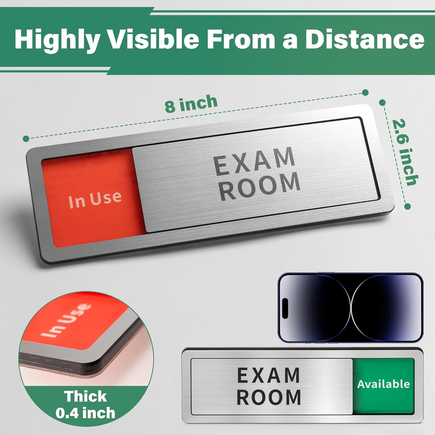 Massage Room Door Sign,Do Not Disturb- Spa Room In Use/Available Slider Sign for Wellness & Health Centers Business Vacant Occupied Privacy Spa Decor