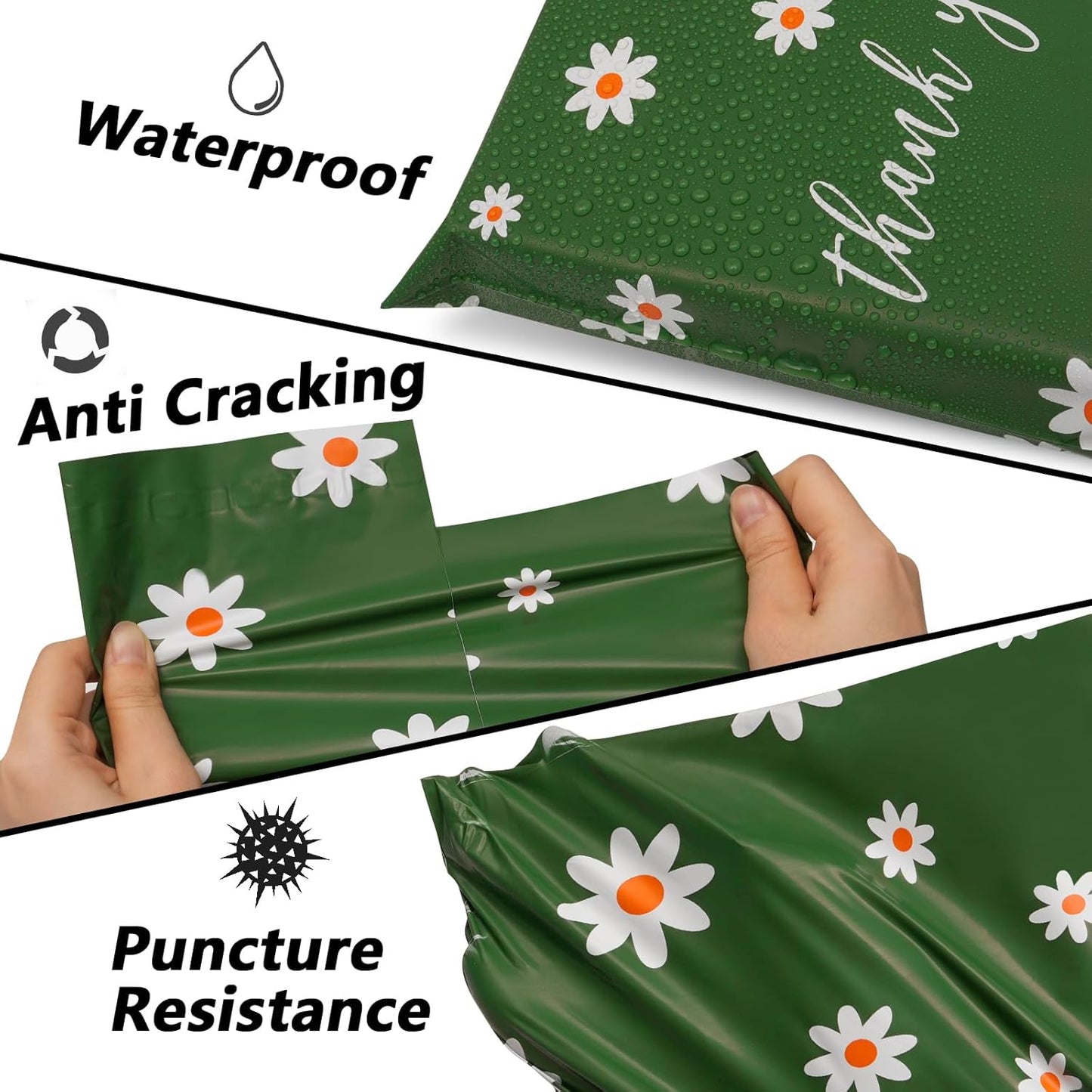 Poly Mailers 10x13 Inch 100 Pcs - Cherry printed Shipping Bags, 2.4mil Thickness, Waterproof and Tear Resistant Mailing Envelopes, Self-Sealing Packaging Bags for Small Business