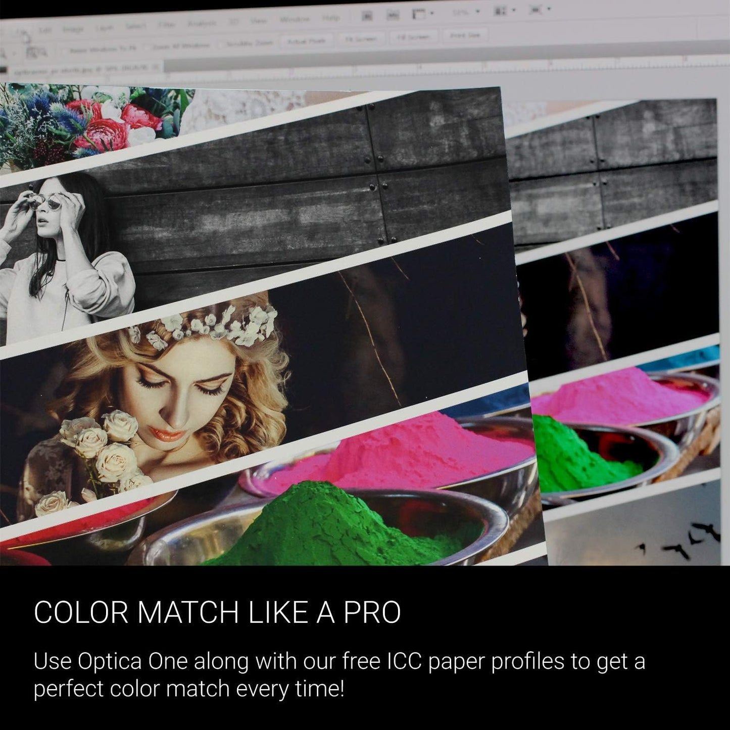 Optica One is a Luxurious 300 gsm Smooth Matte Fine Art Inkjet Paper Featured in a 60"x40' Roll; Its Bright White Color Makes It Ideal for Black and White and Color Prints. 100% Archival Certified