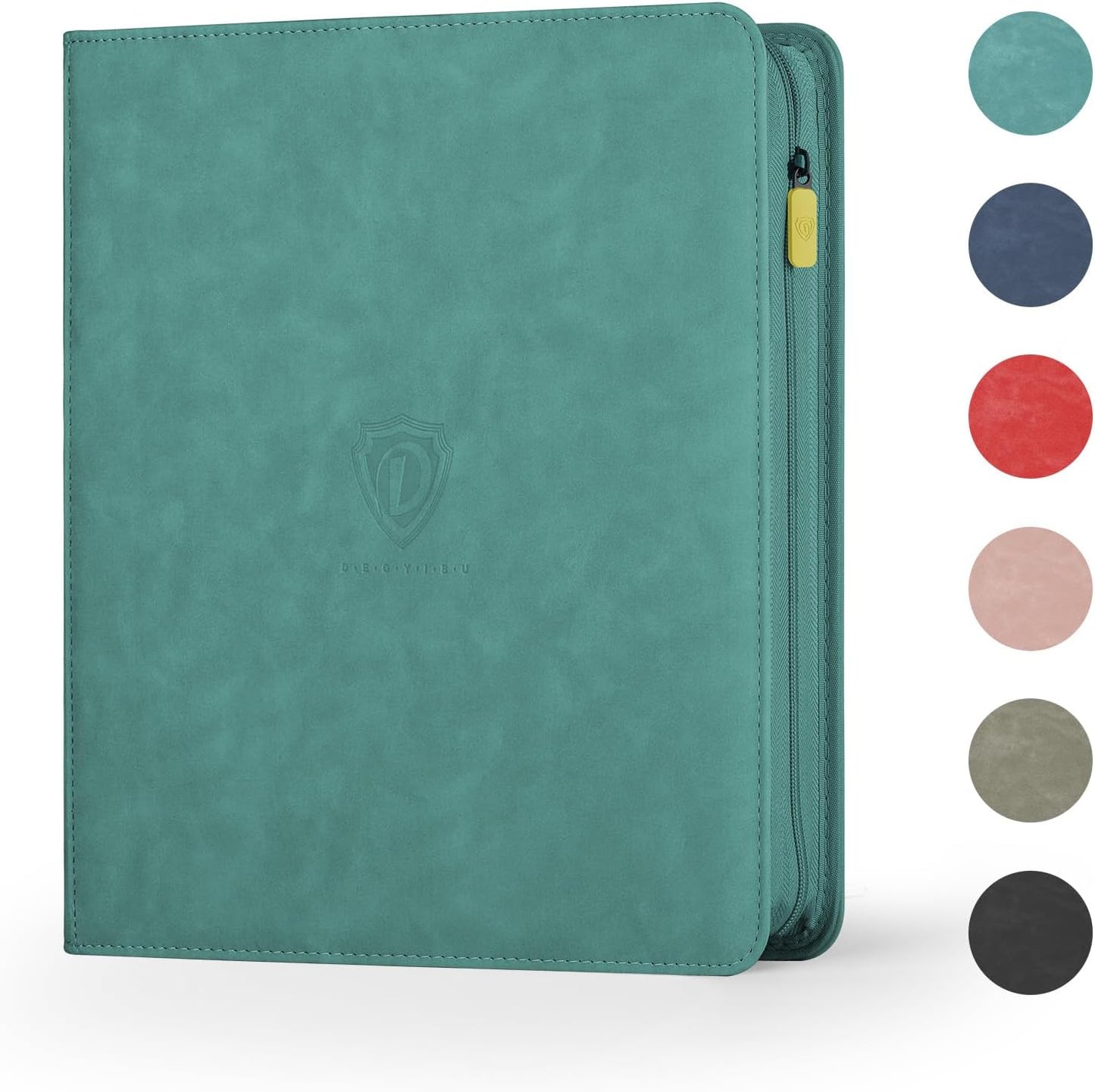 Trading Card Binder with Zip,12 Pockets Card Binder,720 Double Sided Pocket Card Collection Binder,Card Album Card Folder for MTG,TCG,Sports Cards,Game Cards,Green