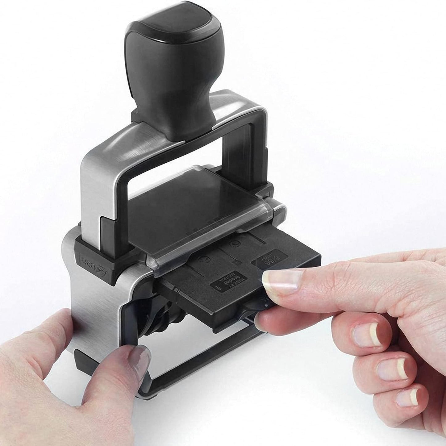 Rubber Stamp Creation Heavy Duty Numberer, 8 Digit Self-Inking Numbering Stamp 5mm Character Height Purple