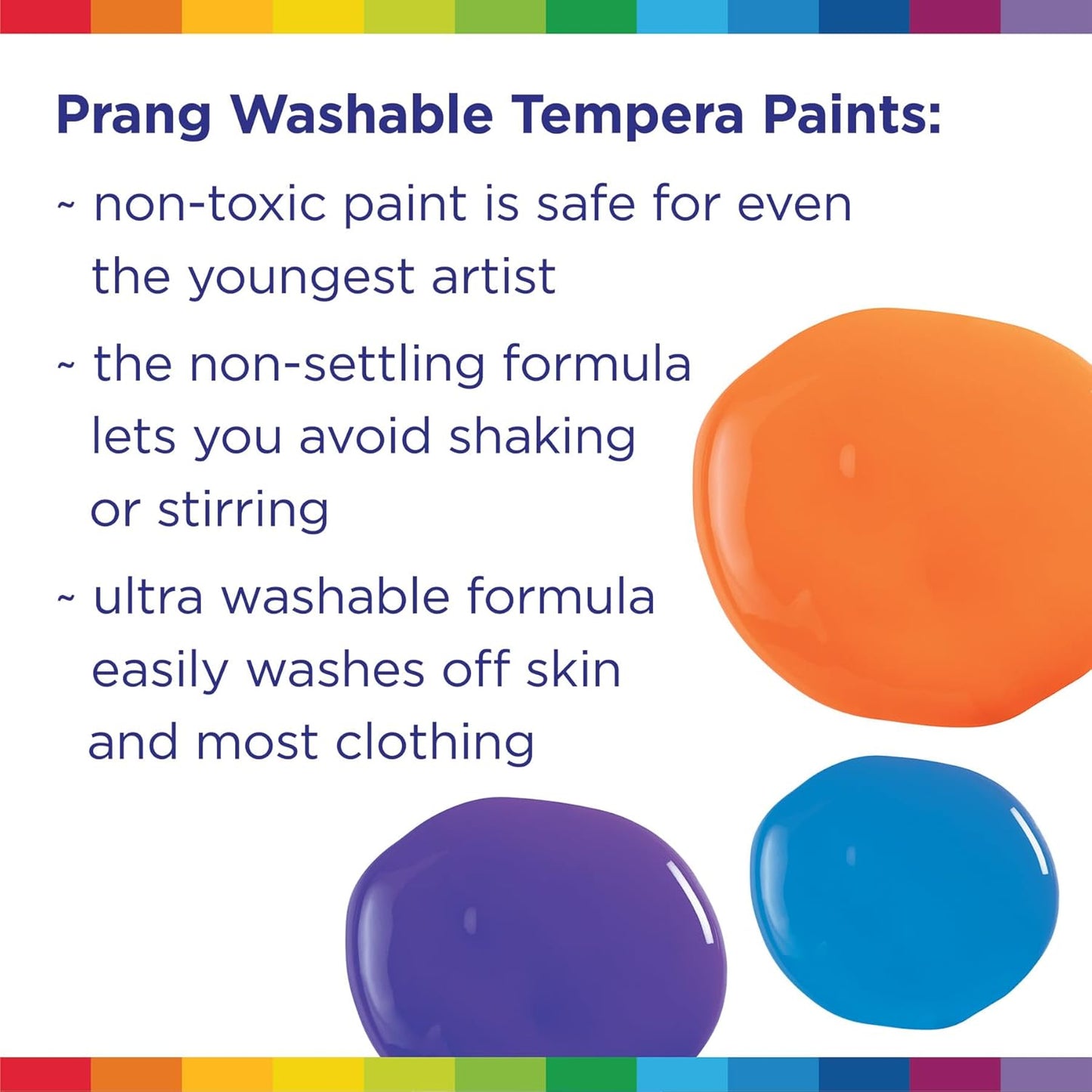 Prang Washable Tempera Paint, Orange, 16 Oz., 1 Count