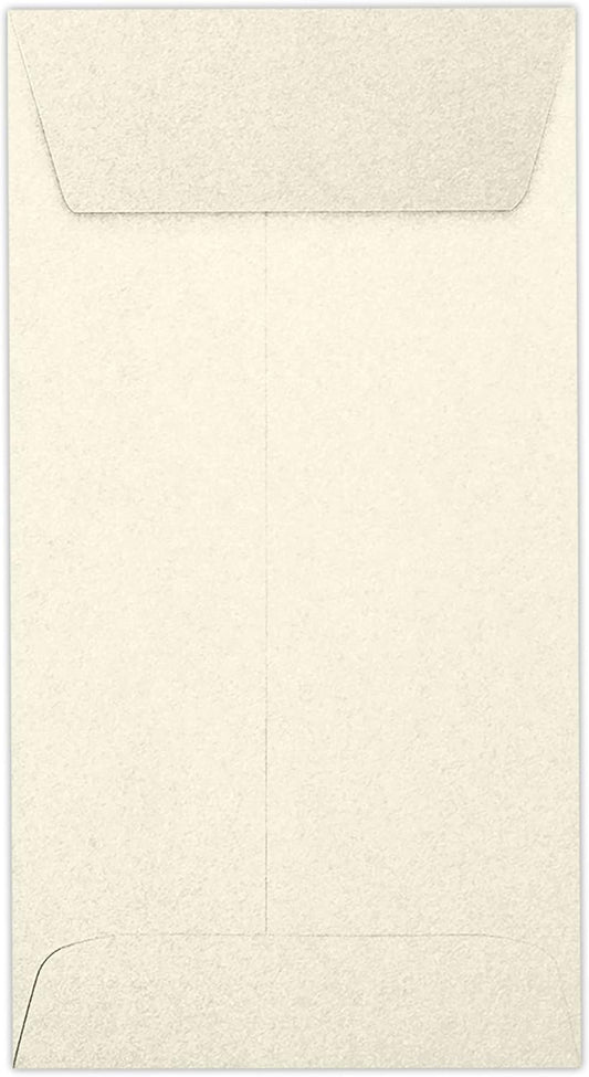 LUXPaper #7 Coin Envelopes | Peel & Press | 3 1/2" x 6 1/2" | Champagne Metallic | 81lb. Text | 500 Qty