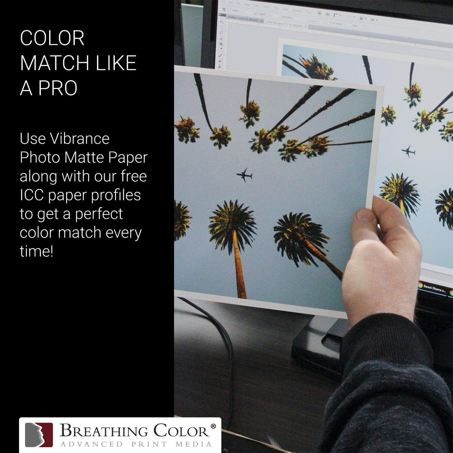 Vibrance Matte Photo Printer Paper 12 mil 230 gsm Matte Finish Premium Photo Paper Roll on 3in Core 12 inches x 100 ft Works with Most Inkjet Printer Professional Makes and Models Like Epson Canon HP