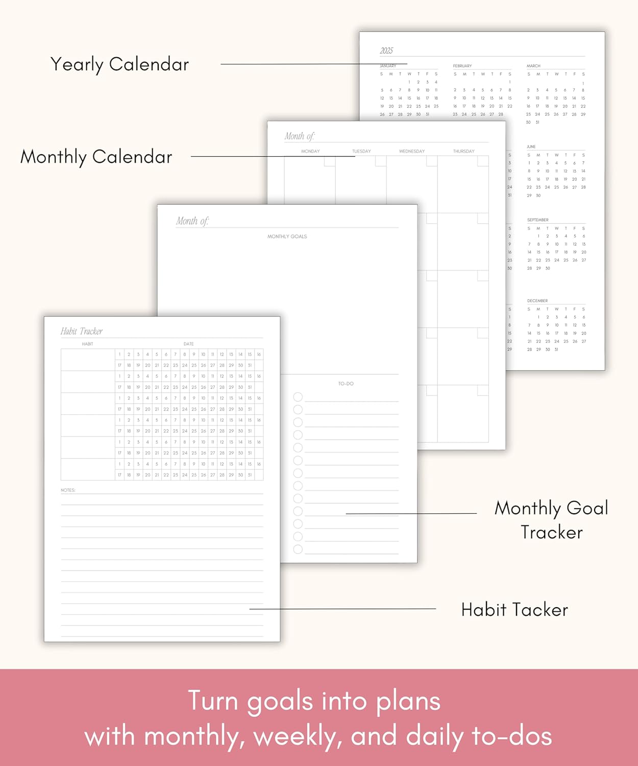 Lamare Academic Planner 2025-2026 – Undated Weekly College Student Planner 2025-2026 For Homeschool, High School, College & Nursing Students