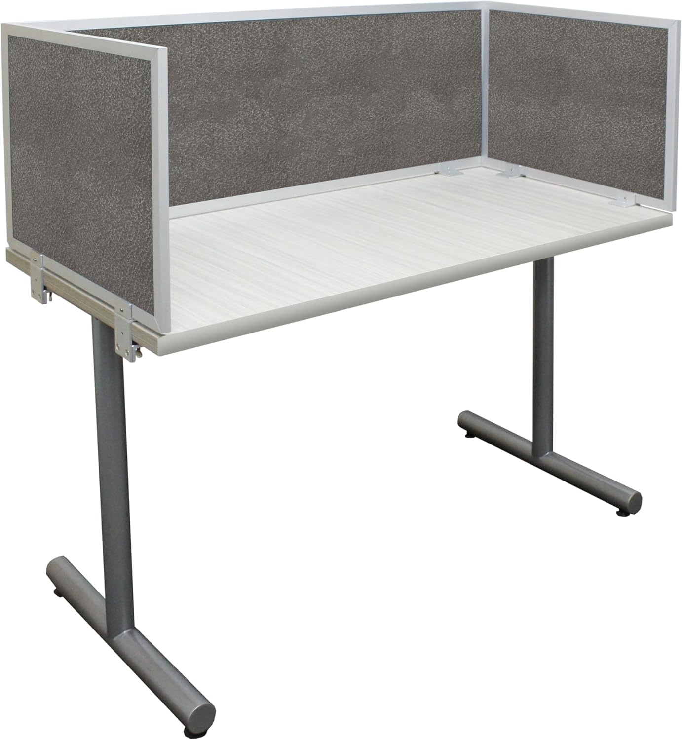 OBEX Acoustic Mounted Screen Privacy Panel Table Top Separator, Sound Blocking Desk Divider (Graphite, 18" X 60")