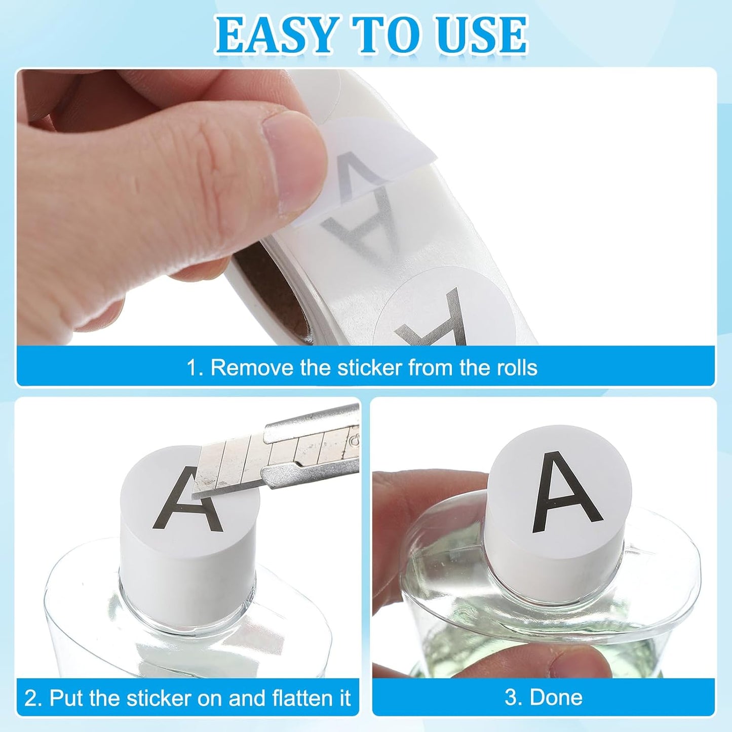 PATIKIL 1" Letter K Stickers, 4 Rolls Self-Adhesive Alphabet Round Circle Dots Labels for Organization Storage Inventory Boxes Scrapbook Craft 2000 Pcs Total