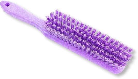 SPARTA Handheld Soft Counter Brush 8 Inch Bristle Span, Multi-Use Dust Brush with 5 Inch Handle for Tables, Countertops, and Delicate Surfaces, Polyester, Purple