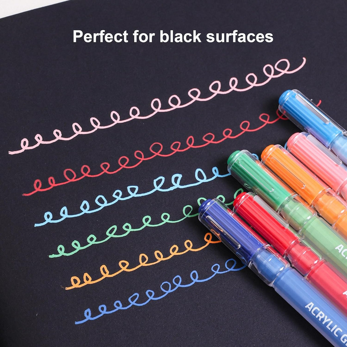 Acrylic Gel Pens for Coloring Books, Quick Dry 90 Colors 1.0mm Fine Point Gel Marker Pen for Drawing, Journaling Art, School Supplies