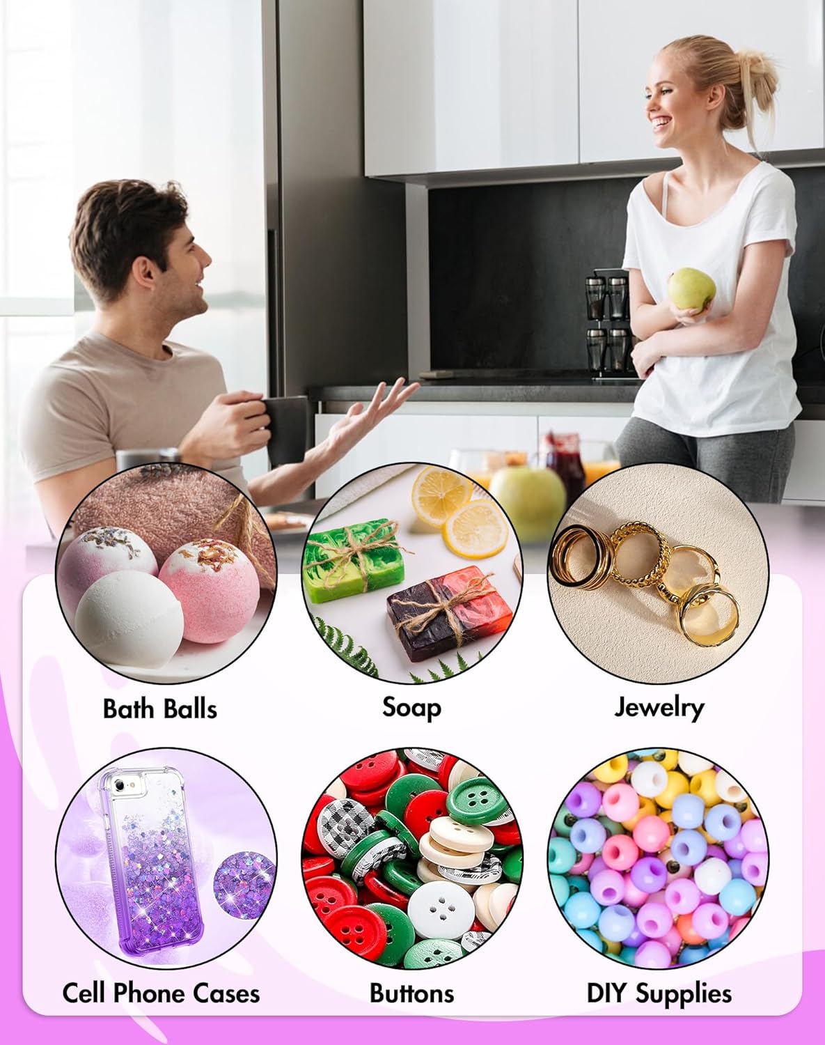 FireKylin 100 Pack Resealable Packaging Bags for Small Business Double-Sided Color Smell Proof Bags for Food Storage Flat Bag (Purple, 7.1" x 10.2")