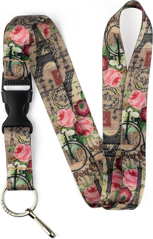 Limeloot Lanyard for Keys, ID Badge, Accessories | Neck Lanyard for Men and Women with Quick Release Buckle and Flat Ring