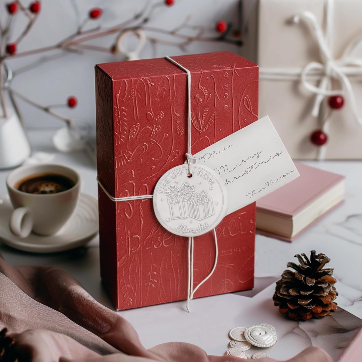 from The Library of Embossers & Stamps Custom Color Self-Inking Stamp with Your Name or Design Great for Personalizing Books, Text Books and Journals (12)