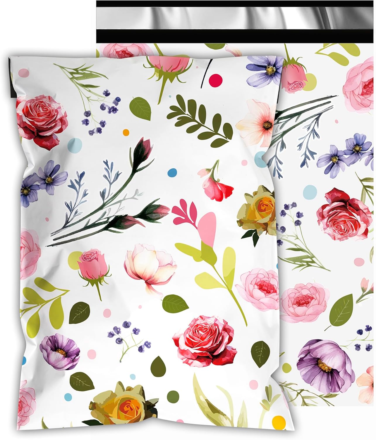 Poly Mailers 6x9 Inch 100 Pcs - Bud Printed Shipping Bags, 2.4mil Thickness, Waterproof and Tear Resistant Mailing Envelopes, Self-Sealing Packaging Bags for Small Business
