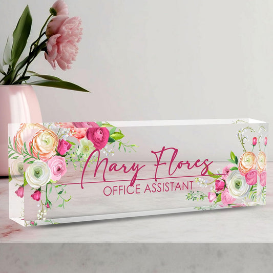 Name Plate for Desk, Desk Name Plate Personalized Office Desk Decor for Women & Men, Custom Gifts for Boss, Manager, Teacher, Nurse, Doctor, Lawyer, Employee Appreciation Gifts