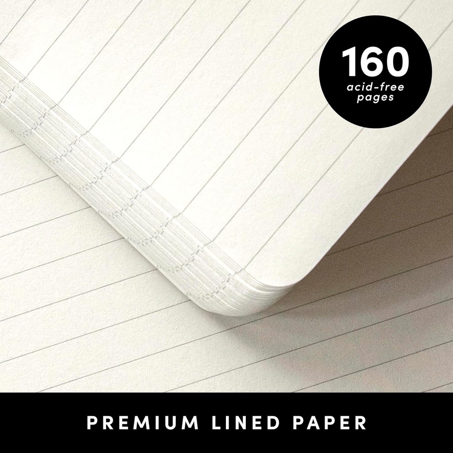 PAPERAGE Lined Pocket Journal Notebook, 3 Pack, (Yellow, Blush, Turquoise), 160 Pages, Small, 3.6 inches x 5.6 inches - 100 GSM Thick Paper, Hardcover