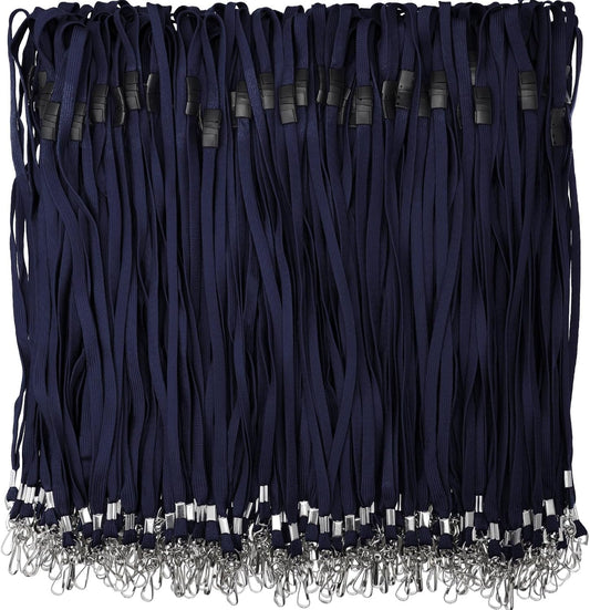 Windyun Breakaway Lanyards for ID Badges Bulk Lanyards Strap with J Hook Flat Lanyards School and Office Supplies