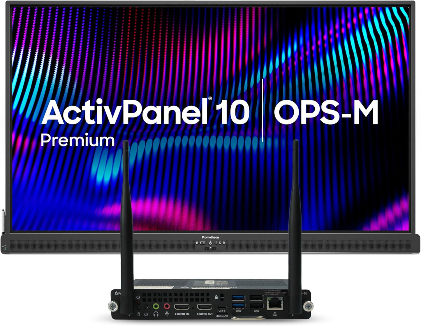 ActivPanel 10 Premium 86" High Specification Digital Whiteboard for Office or Class, 4K UHD, OS Flexible Device, Panel & Wall Mount Included, Bundled N97 Windows OPS, 3 Year Onsite Support