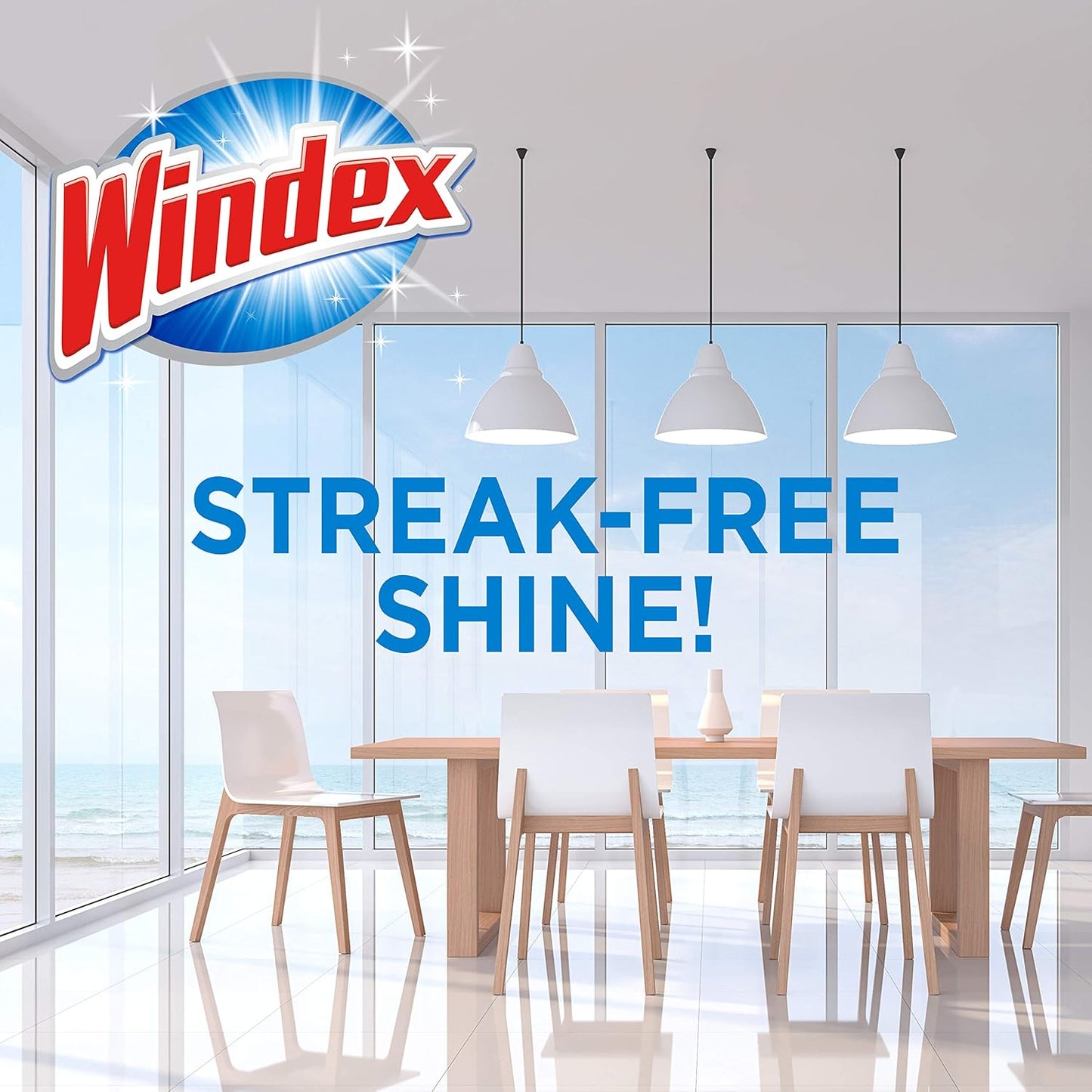Windex Wipes Glass Cleaning, Pre-Moistened Glass and Surface Wipes to Clean Home Surfaces, Original Scent, 38 Count