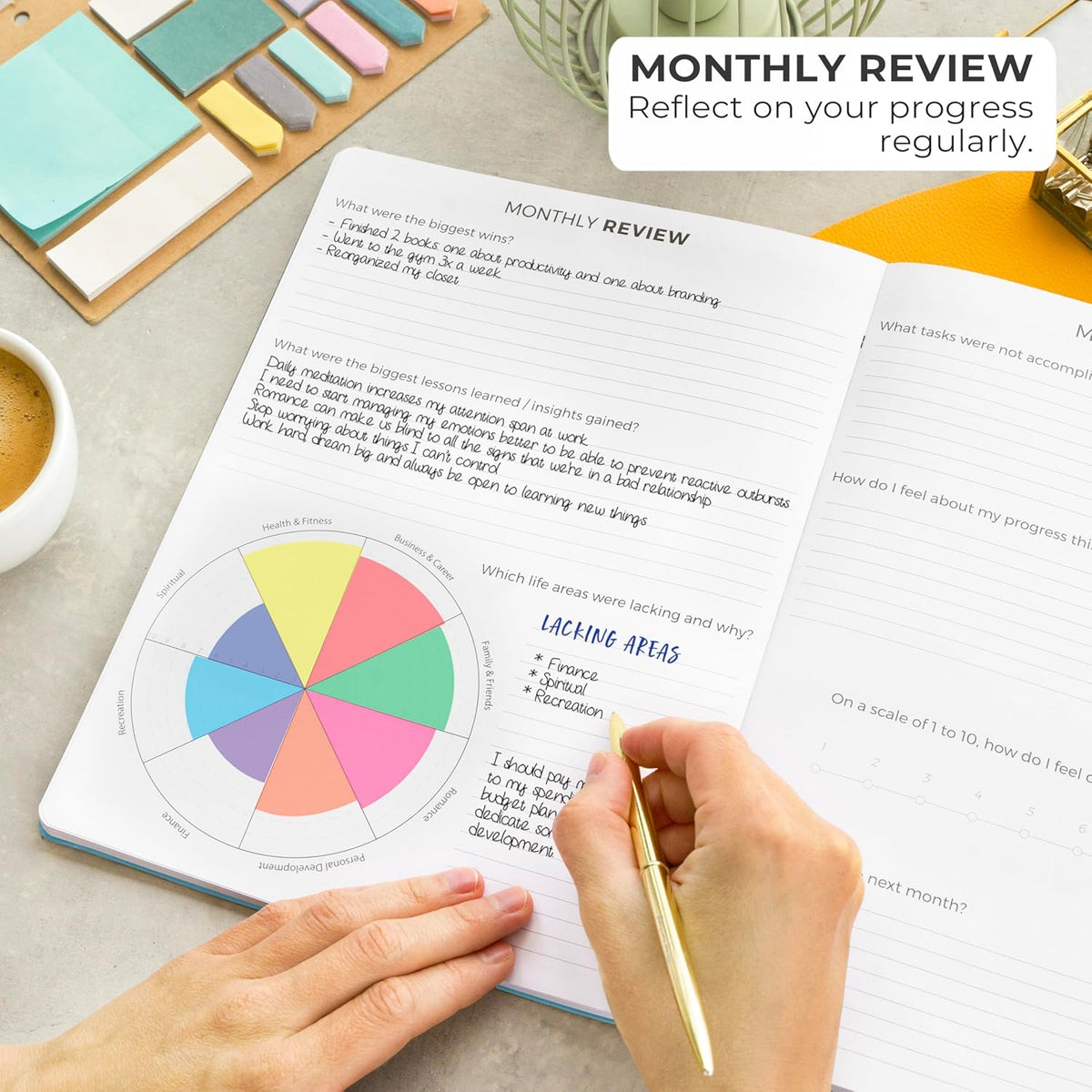 Clever Fox Planner PRO – Weekly & Monthly Life Planner to Increase Productivity, Time Management and Hit Your Goals, 8.5x11″ (Blue)