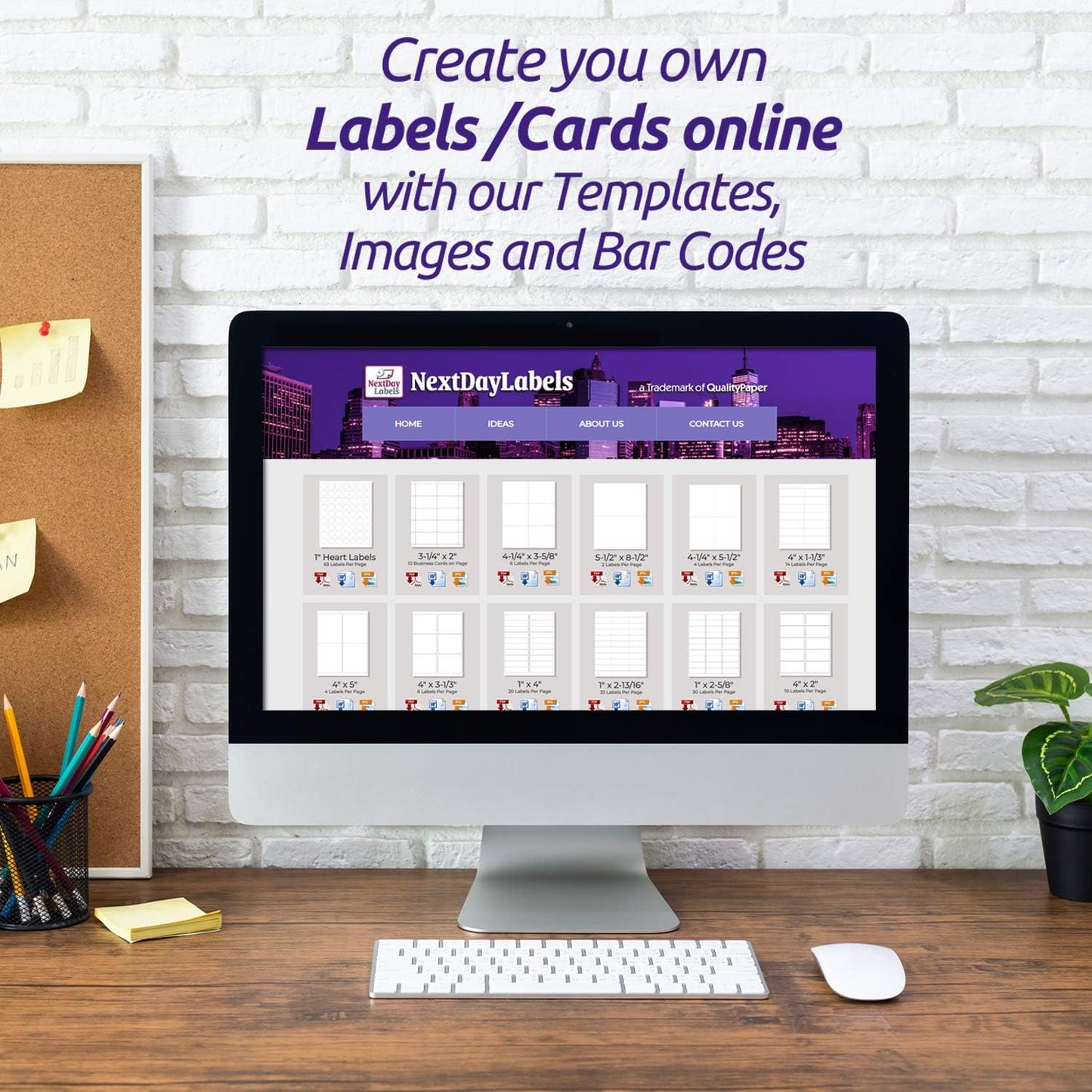 NextDayLabels – 4" x 3-1/3" Rectangular Sticker Labels for Printer - White Laser/Inkjet Printer Labels Return Address Labels Shipping Label Stickers (250 Sheets, 6 Per Sheet, 1500 Labels)