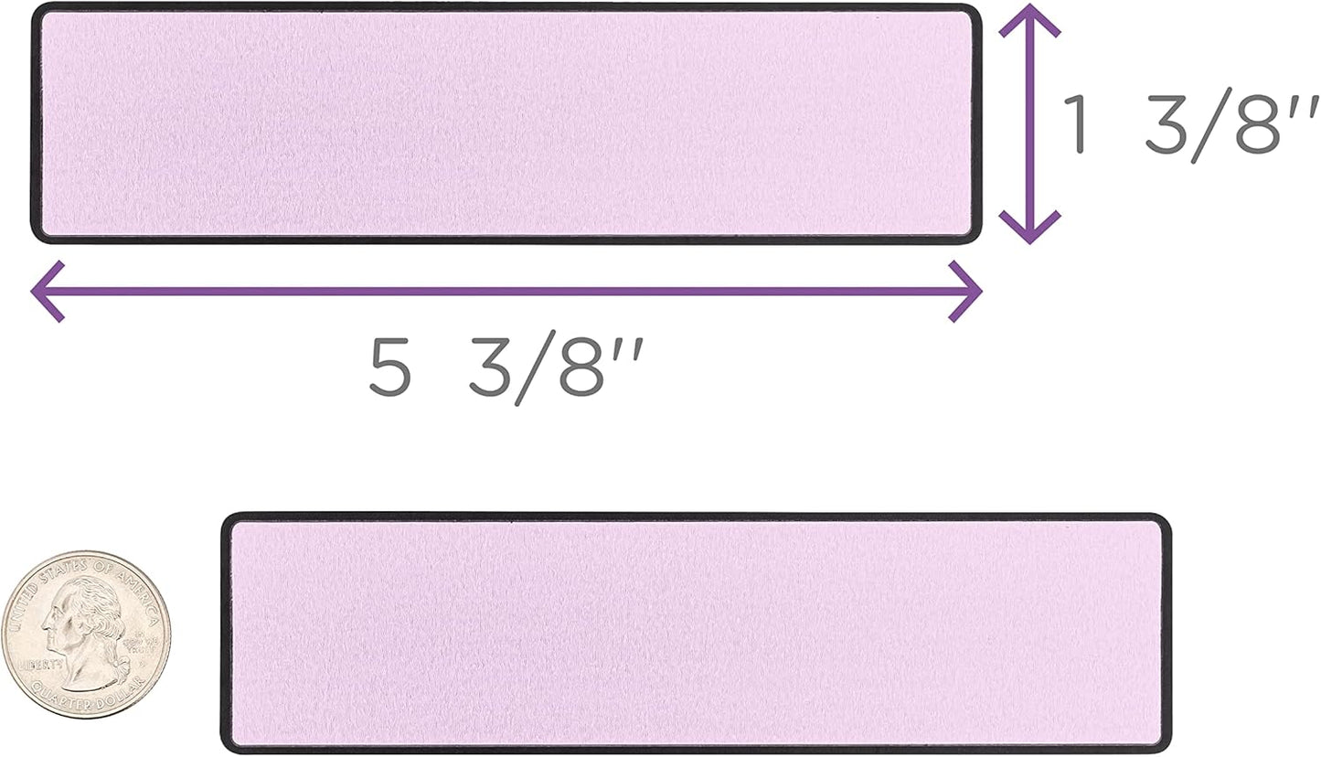 Carstens Adhesive Sticker Labels, 5 3/8” x 1 3/8”, Binder Labels for 1.5” – 4” Ring Binder Spines, Lavender, Roll of 200