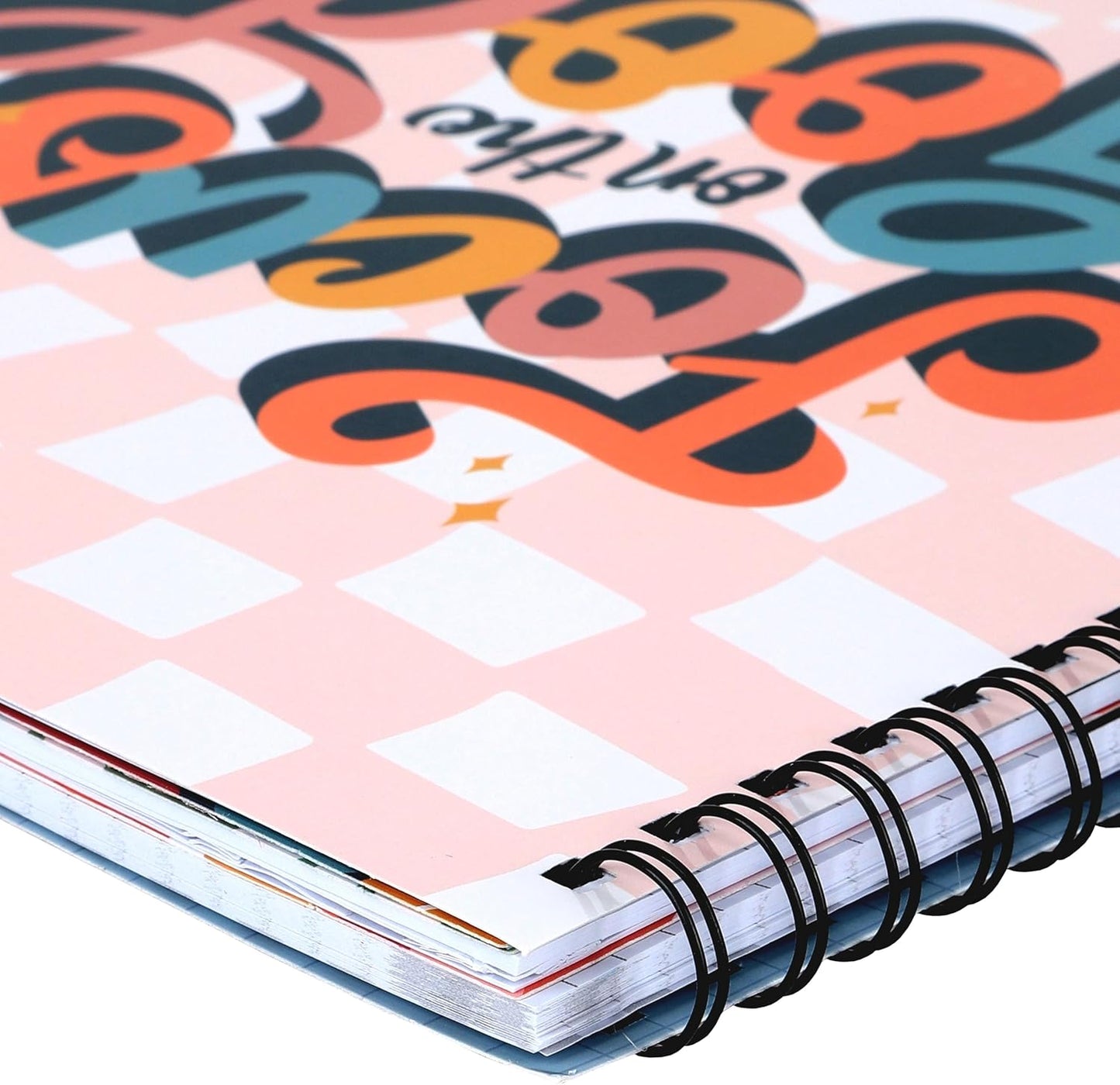 Renewing Minds, Groovy Pink & White Checkerboard Lesson Plan & Record Book