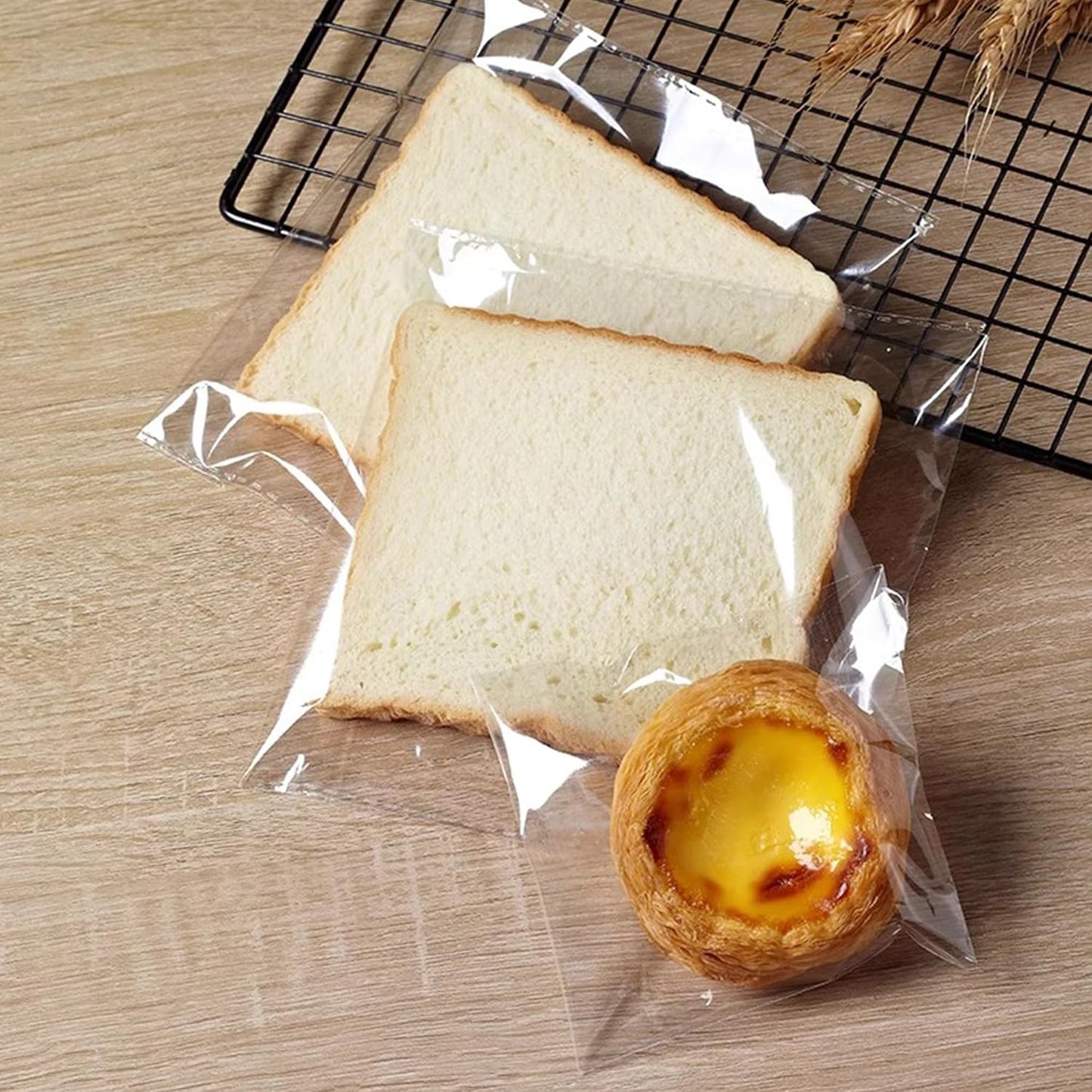 Clear Cellophane Bags 500pcs Self Sealing OPP Poly Bags 4 x 4" Resealable Plastic Cello Bags 1Mil for Jewelry Earrings Candies Bakery Candle Soap Cookie(9 Sizes for Choosing)