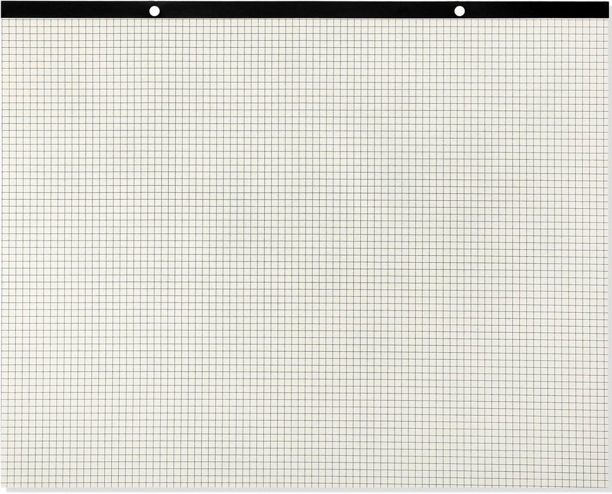 Fainne Large Engineering Graph Paper Pad 22''x17'' Landscape 4" x 4"Grid Pad Giant Drafting Sketching Graph Paper for Engineer Architect Designer Mathematician Draftsman(Beige and Black)