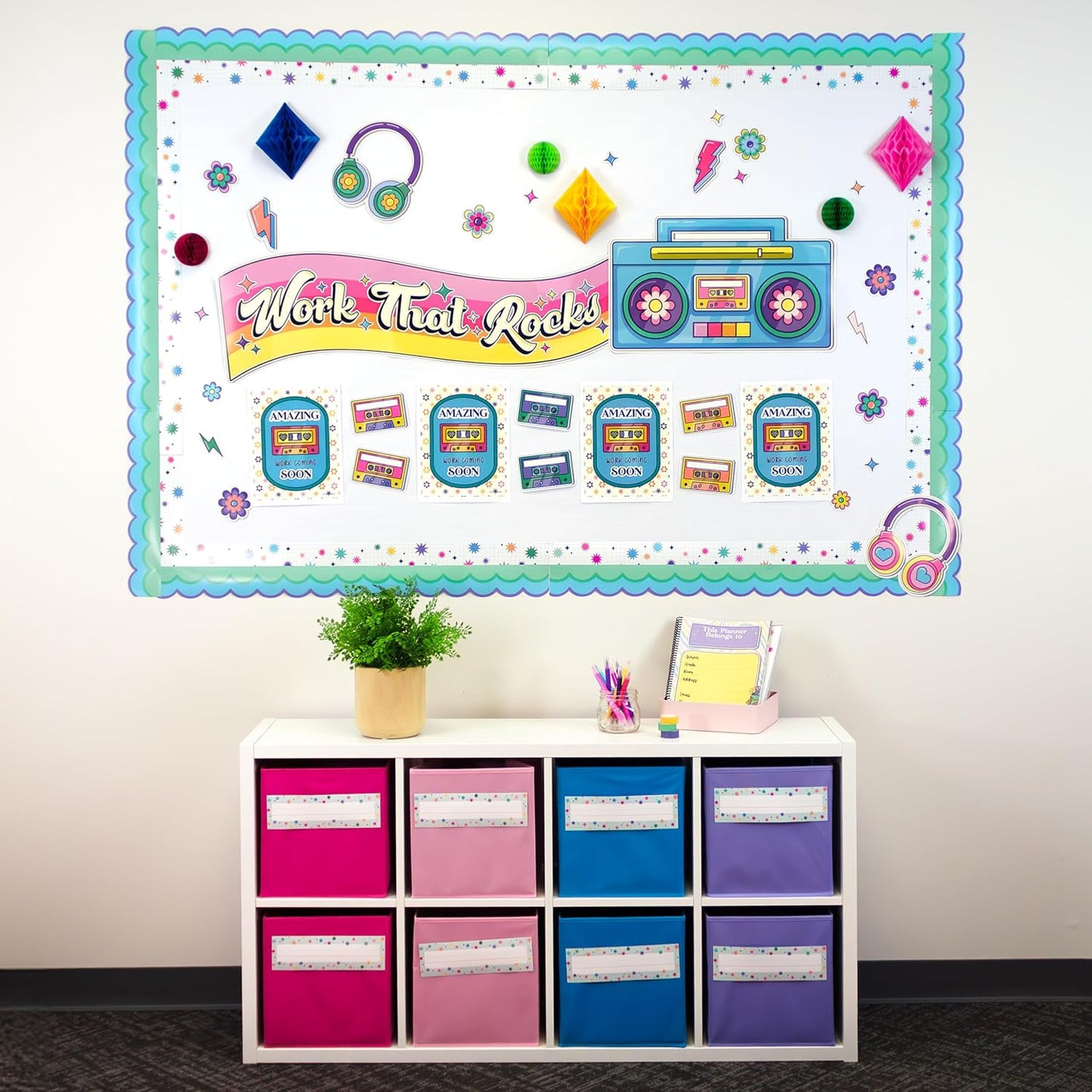 Carson Dellosa Retro Remix 36PC Groovy Name Labels for Kids, Retro Tags for Labeling Classroom, School Supplies, Chalkboard, Desk Organizer and Locker Organization, Teacher Decor