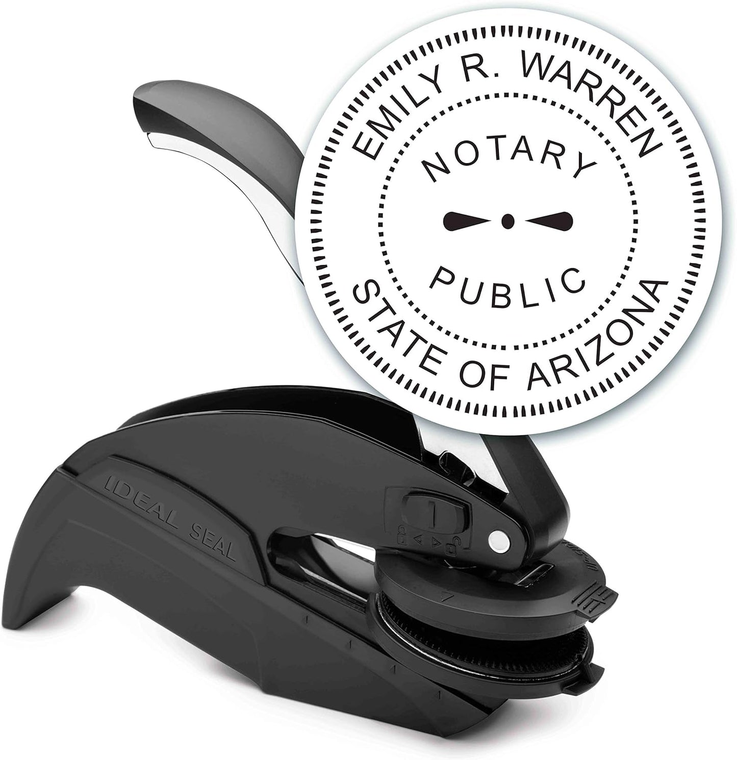 Notary Seal Round Embosser for District of Columbia - Includes Gold Burst Seal Labels