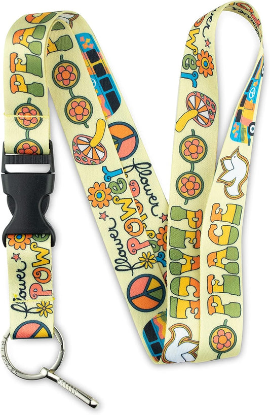 Limeloot Lanyard for Keys, ID Badge, Accessories | Neck Lanyard for Men and Women with Quick Release Buckle and Flat Ring