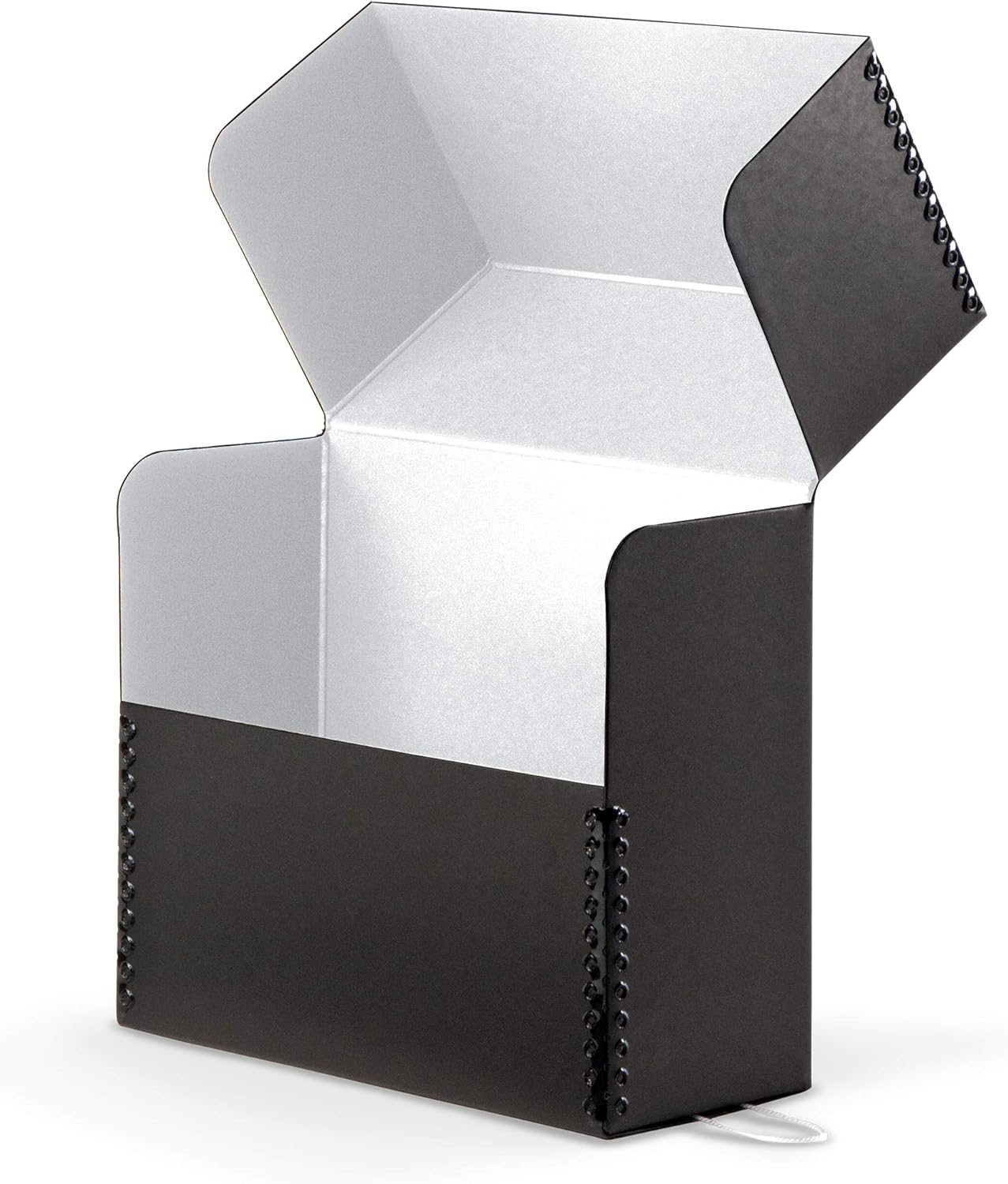 Gaylord Archival Black Flip-Top Document Storage Box - 2 1/2W x 12 1/4L x 10 1/4" H
