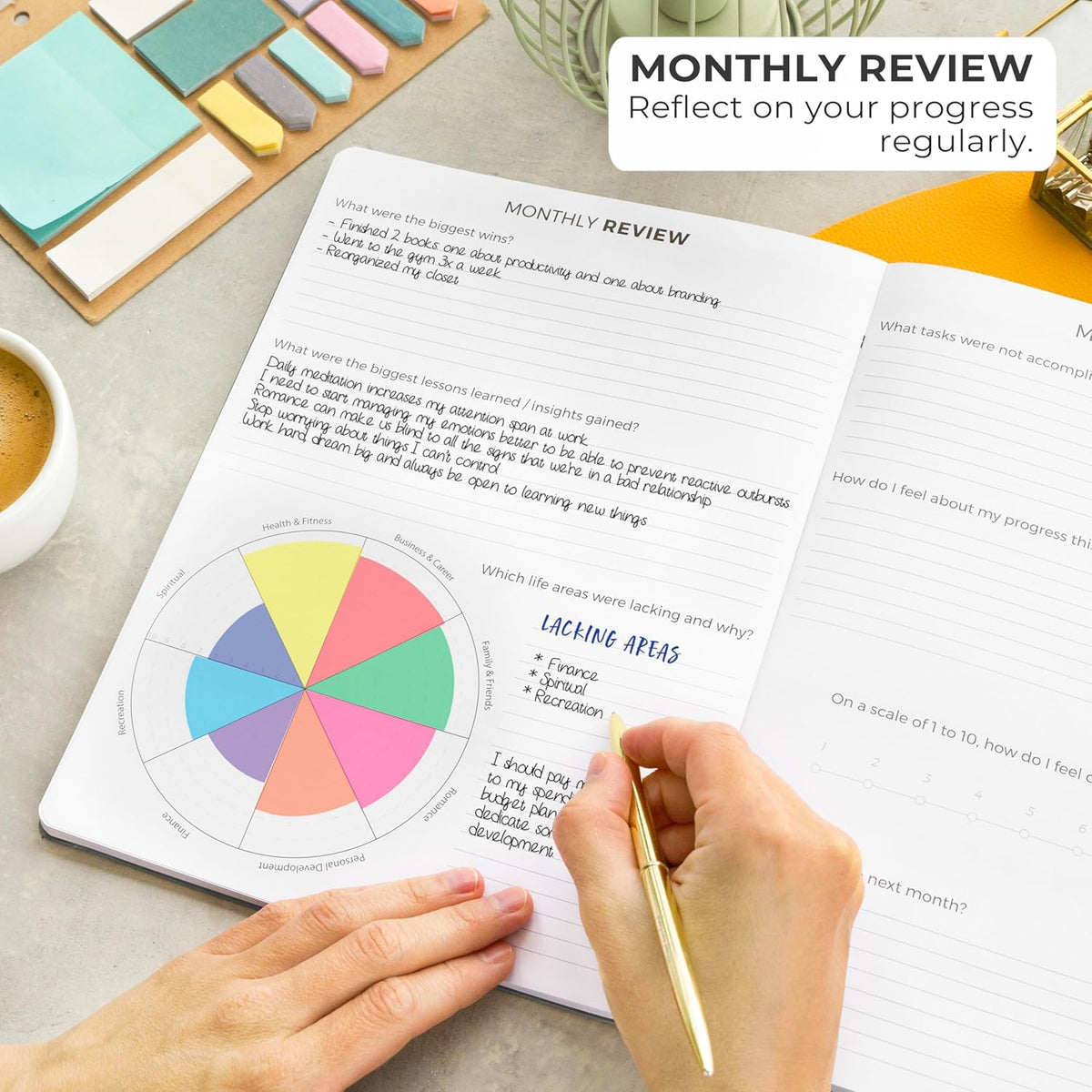 Clever Fox Planner PRO – Weekly & Monthly Life Planner to Increase Productivity, Time Management and Hit Your Goals, 8.5x11″ (Silver Black)