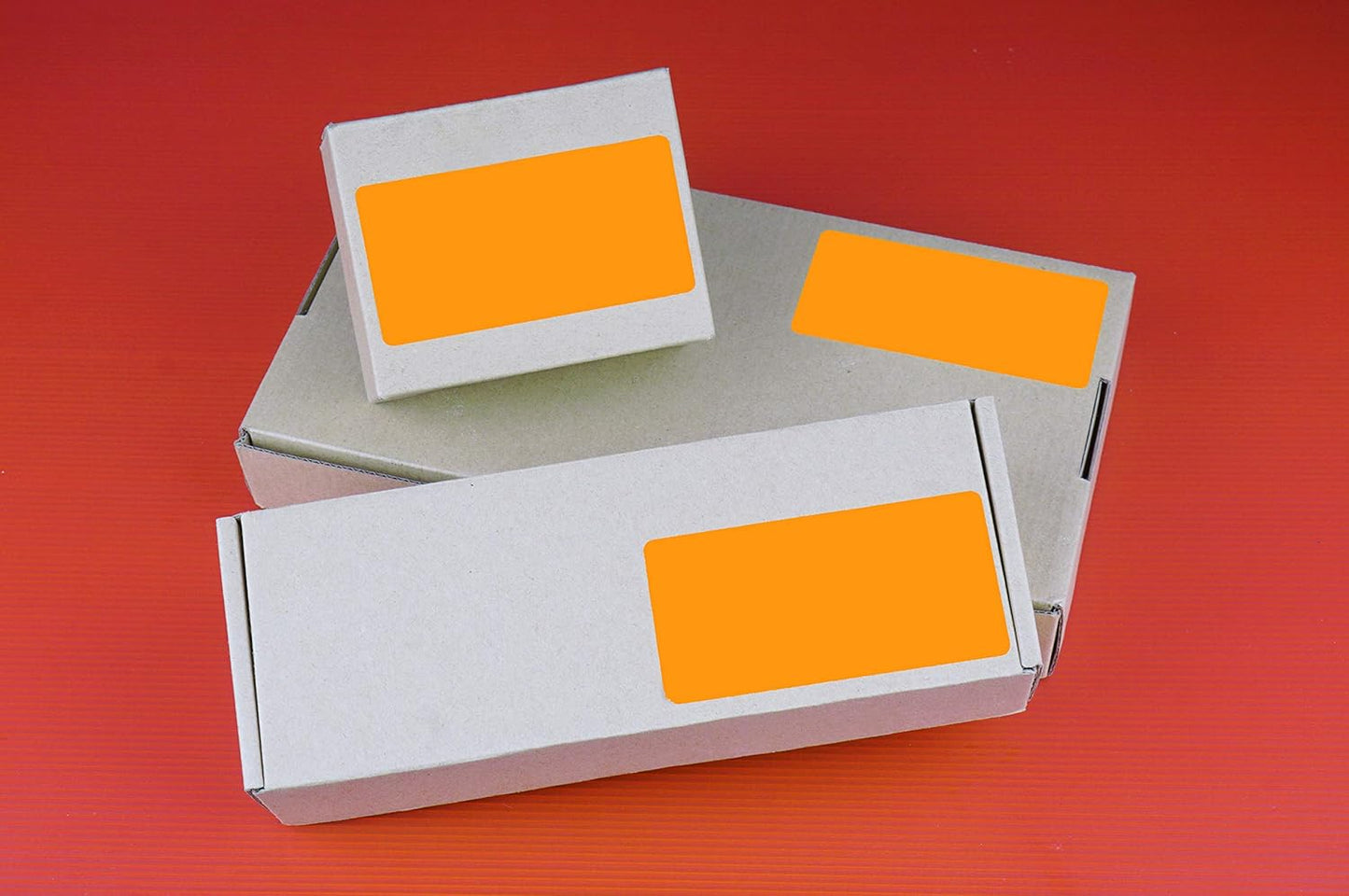 Royal Green Color Coding Label 4x2 Rectangular Neon Labels Flourescent Orange (100mm x 51mm) - 250 Pack