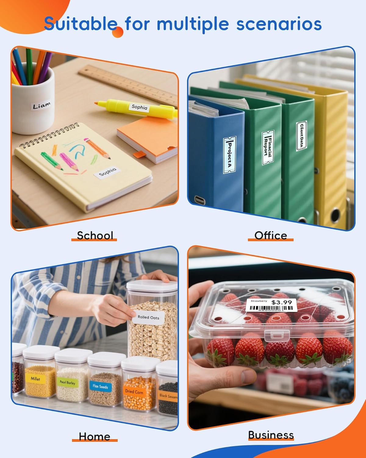 Label Maker Machine with Tape, D11s Bluetooth Label Maker Waterproof Labels, Portable Mini Label Printer with Various Templates for Home Office School, Pink