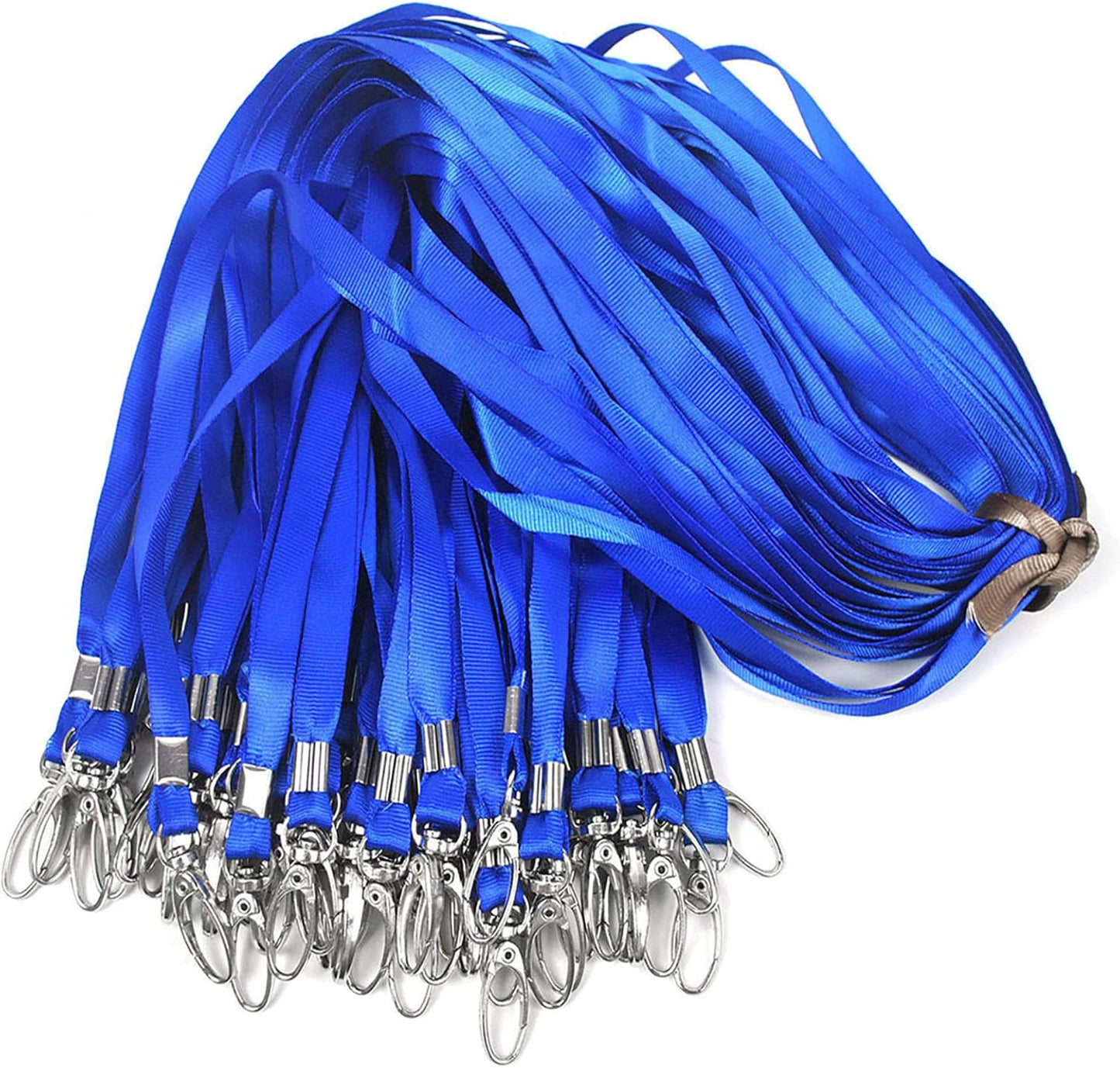 Lanyards 100Pcs Bulk Lanyard for Id Badges,Badge Lanyards Swivel Hooks Clips Great for Name Tags Badge