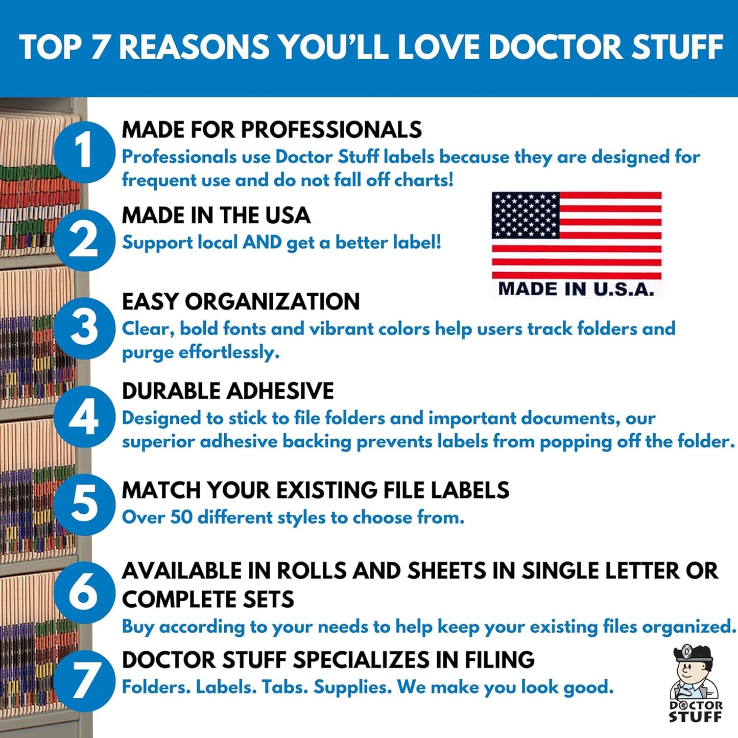 Doctor Stuff - File Folder Labels, Alphabet Letter P Stickers, Compatible with Smead BCCR/BCCS - TPAM Series Alpha Stickers Purple, 1" x 1-1/4", 120 Labels per Package