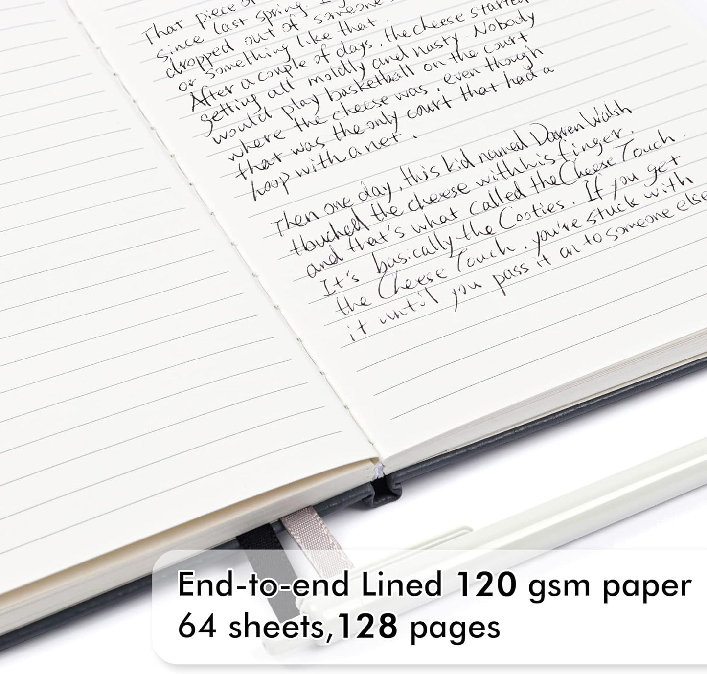 feela 24 Pack Journal Notebook for Work, Business Notebook Bulk Hardcover Lined Writing Journal with Pen Holder for Men Women Note Taking, with 24 Black Pens, 120 GSM, 5.1”x8.3”, A5, Gray