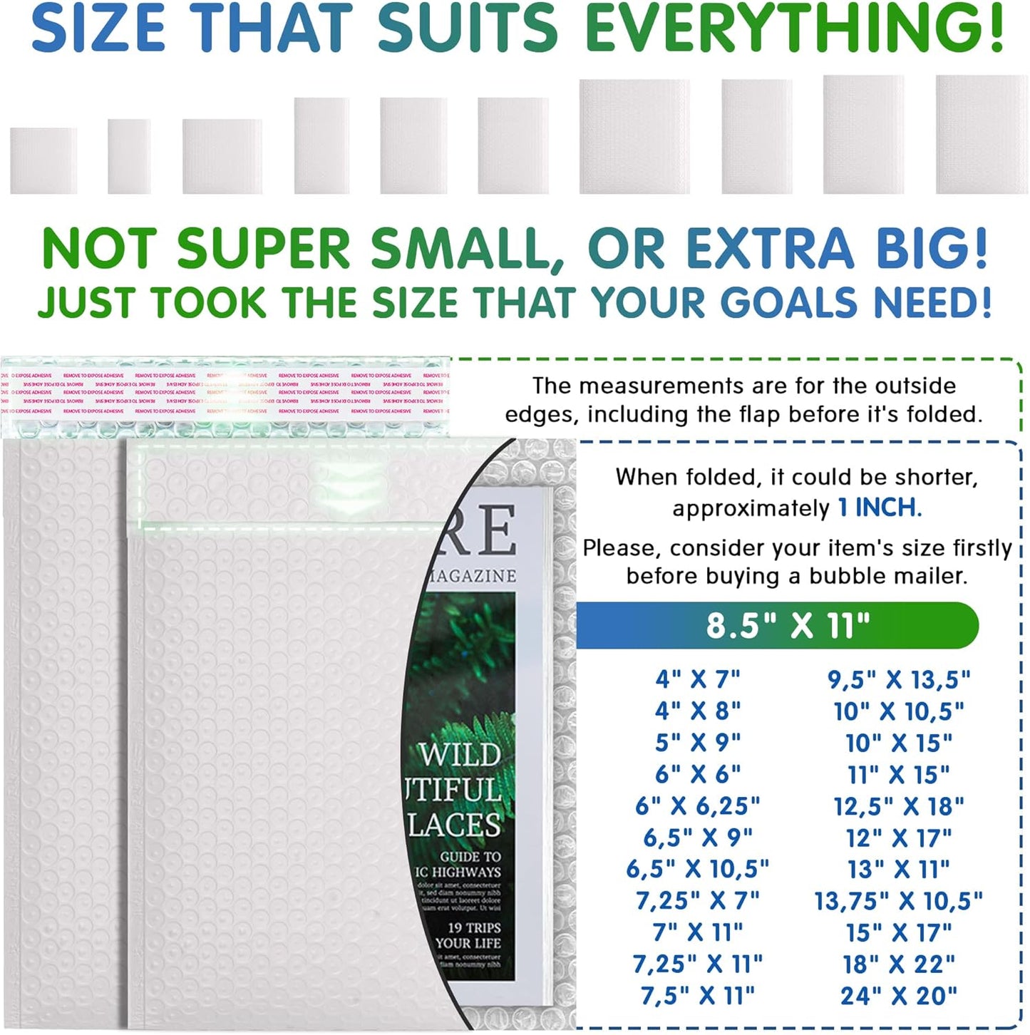 White Poly Bubble Mailers Self Seal, 8.5 x 11 Inch. Pack of 200 Bubble Packaging Envelopes for Shipping. Durable Padded Envelopes Waterproof. Self Seal Padded Mailers. Shipping Packages