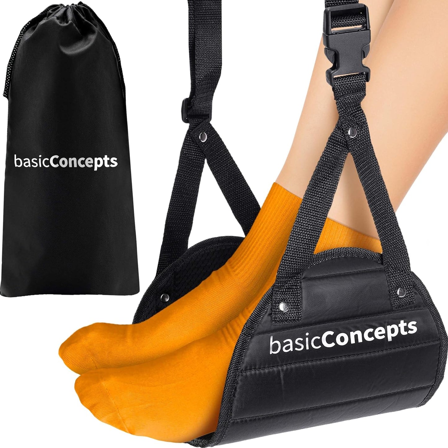 Airplane Foot Rest (Travel Comfortably), Perfect Foot Hammock Airplane or Plane Travel Essentials to Relax Your Feet - Airplane Travel Essentials, Long Flight Essentials, Airplane Foot Hammock
